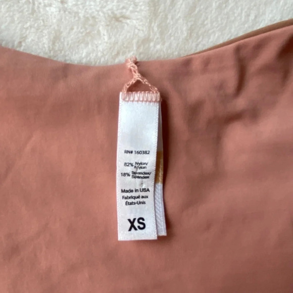 New! Free People x Kya Stella reversible bikini bottom mocha / rose sand 19057 - Picture 7 of 9